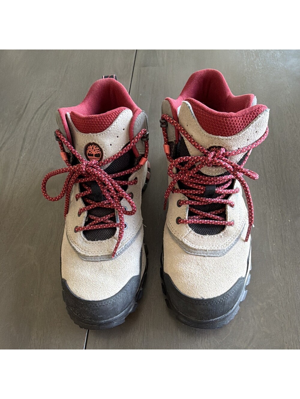 Timberland Women’s Hiking Boots Beige/Red/Black Medium Width US 8 MPN A2AP1